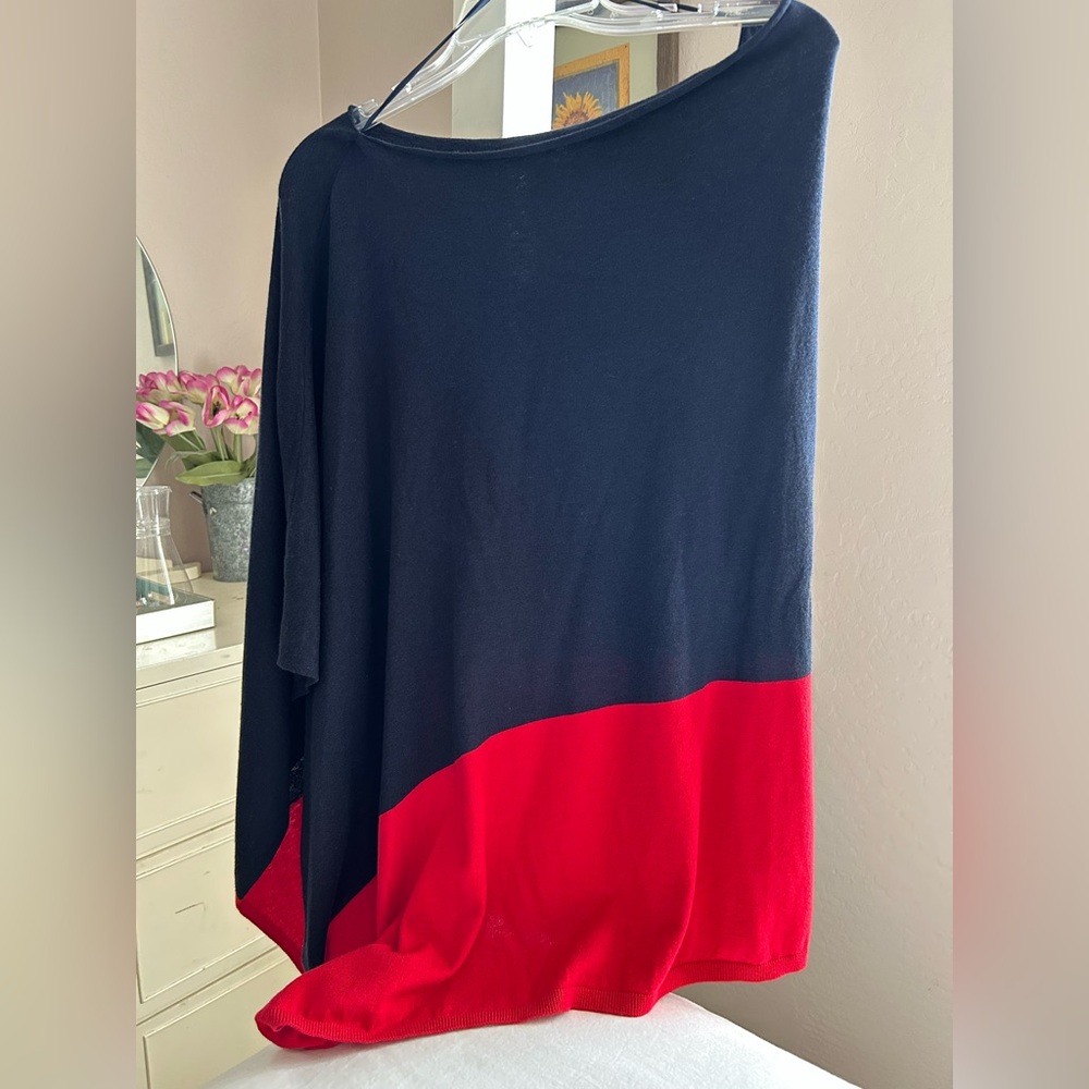 LOFT Colorblock Poncho - Picture 3 of 7